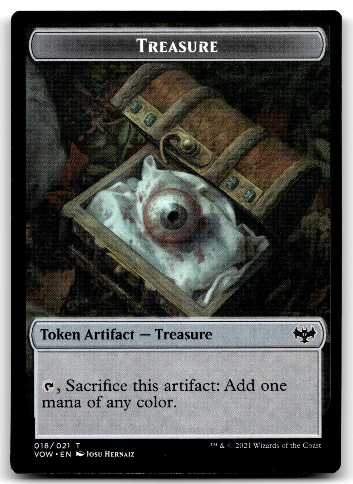 Treasure Token 18 Token Innistrad: Crimson Vow Magic: The Gathering Near Mint