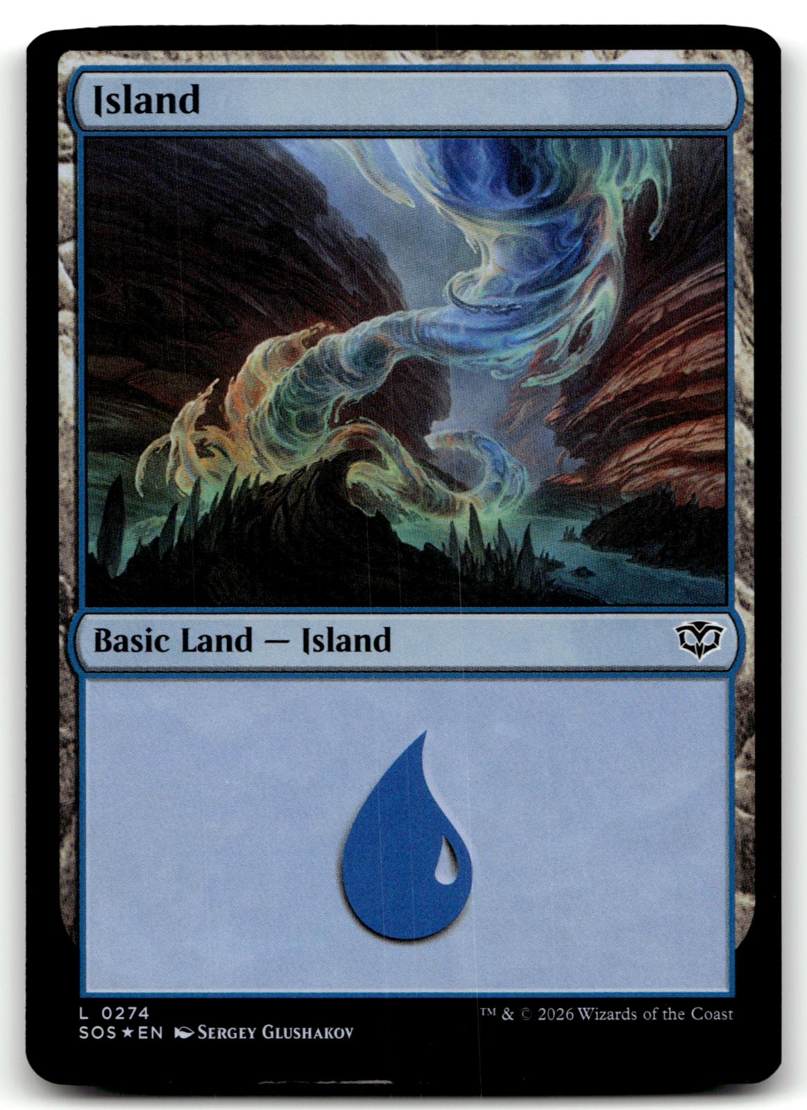 Island (0274) 274 Land Secrets of Strixhaven Magic: The Gathering Foil Near Mint