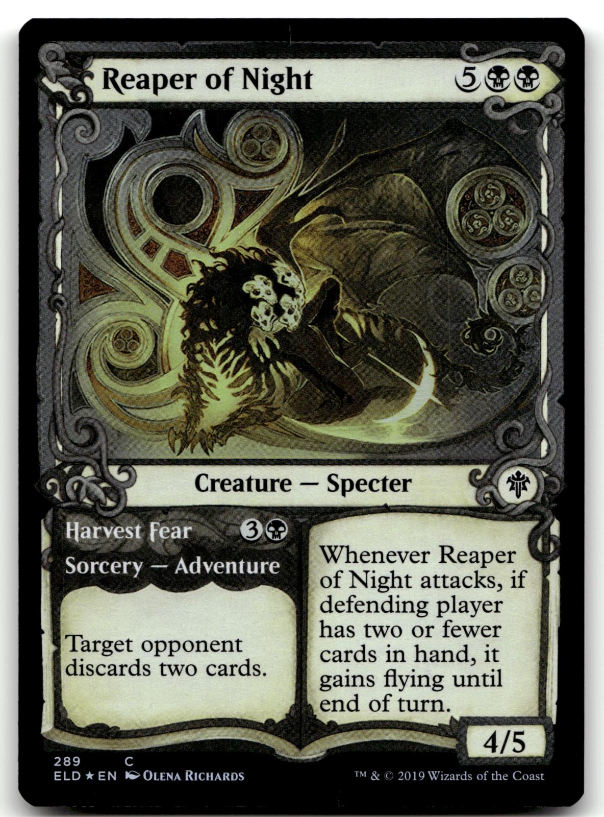 Reaper of Night (Showcase) 289 Throne of Eldraine Magic: The Gathering Foil NM