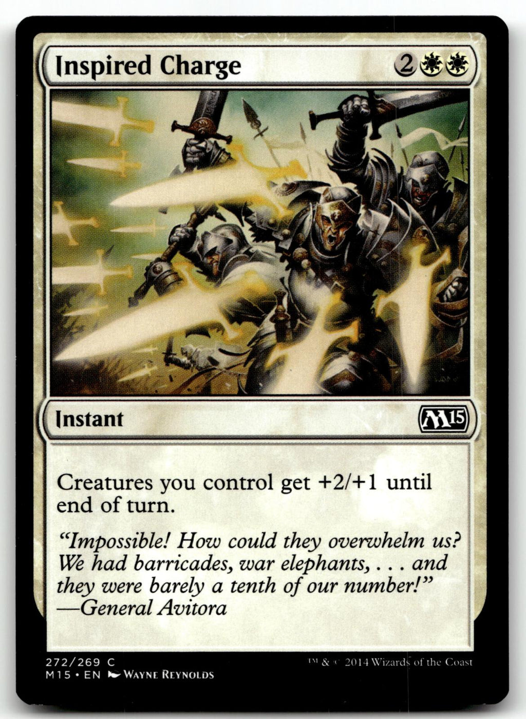 Inspired Charge 272 Common Magic 2015 (M15) Magic: The Gathering Near Mint