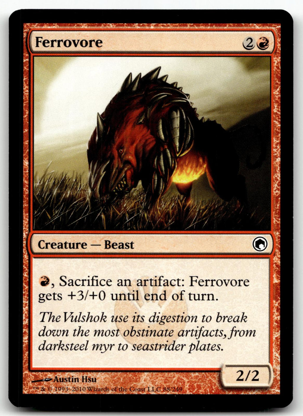 Ferrovore 88 Common Scars of Mirrodin Magic: The Gathering Near Mint