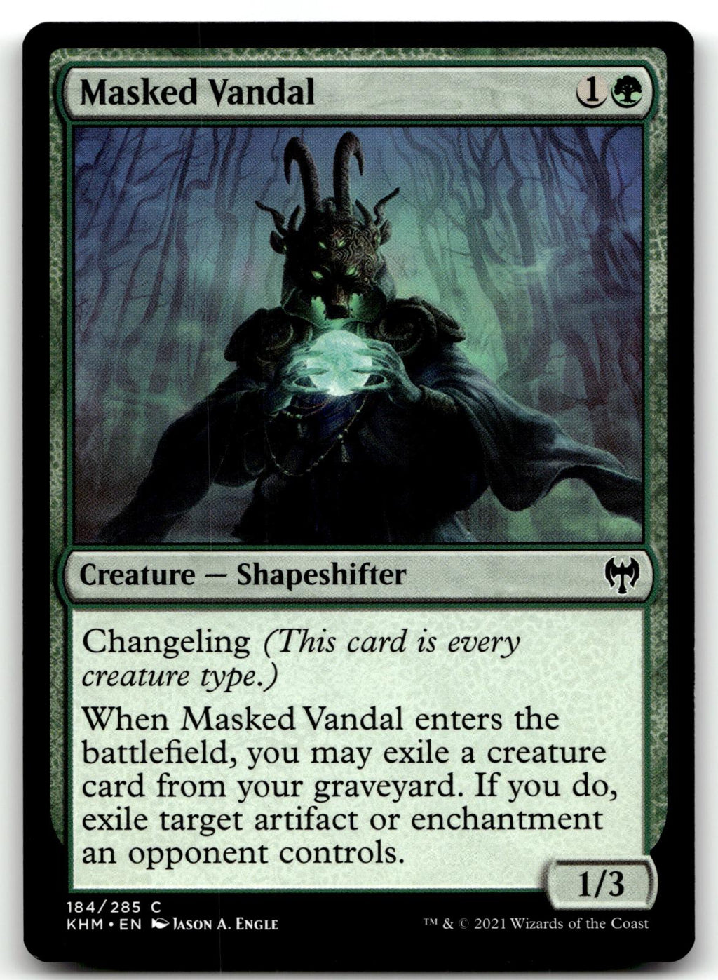 Masked Vandal 184 Common Kaldheim Magic: The Gathering Near Mint