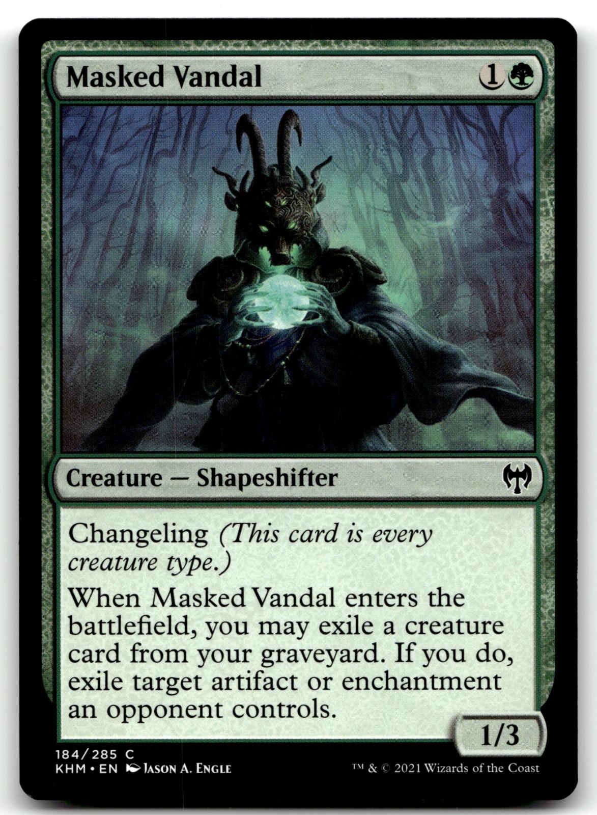 Masked Vandal 184 Common Kaldheim Magic: The Gathering Near Mint
