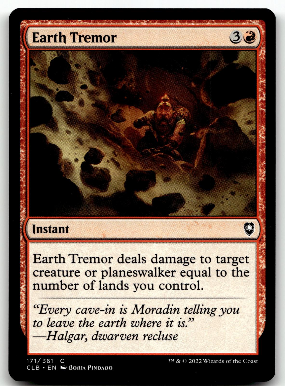 Earth Tremor 171 Commander Legends: Battle for Baldur's Gate Magic: 