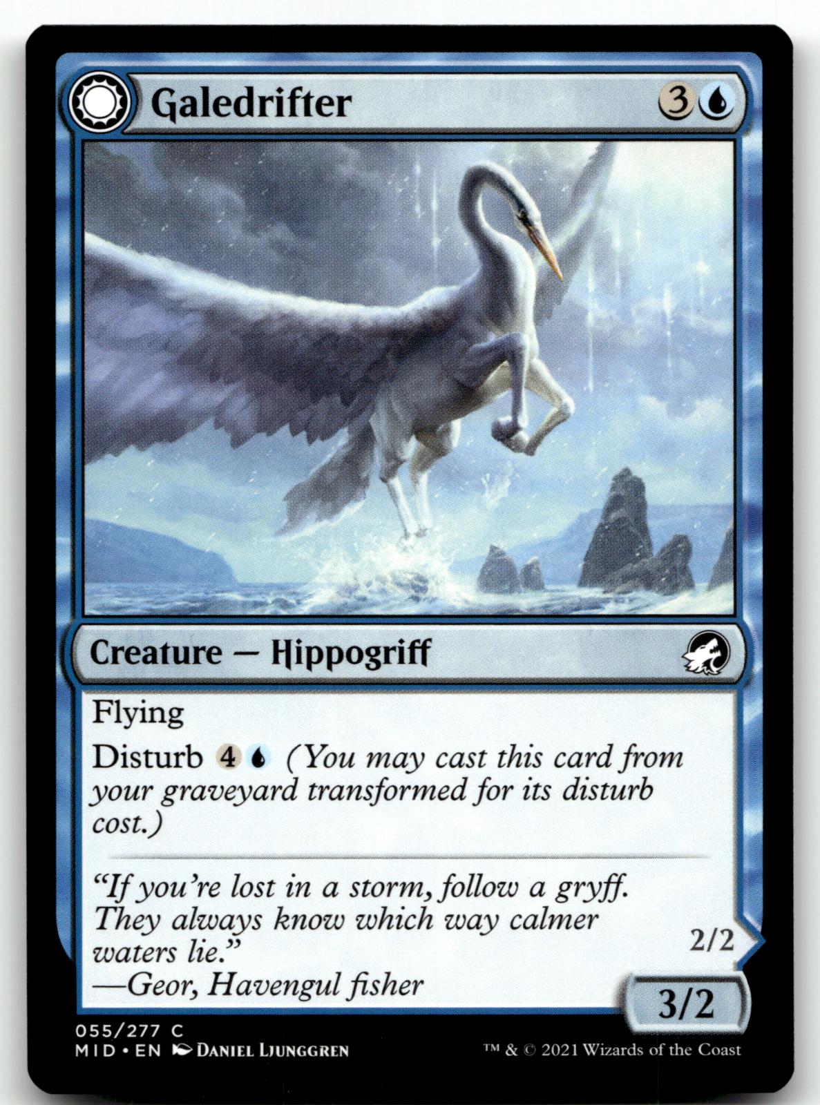 Galedrifter 55 Common Innistrad: Midnight Hunt Magic: The Gathering Near Mint