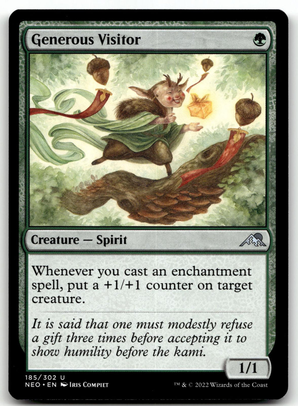Generous Visitor 185 Uncommon Kamigawa: Neon Dynasty Magic: The Gathering NM