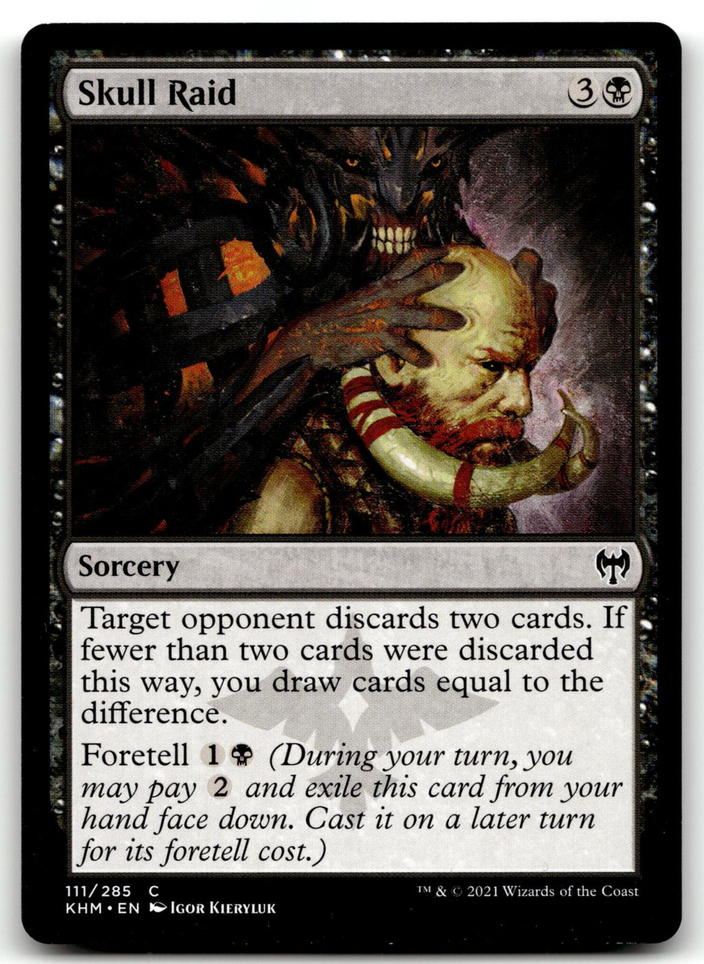 Skull Raid 111 Common Kaldheim Magic: The Gathering Near Mint