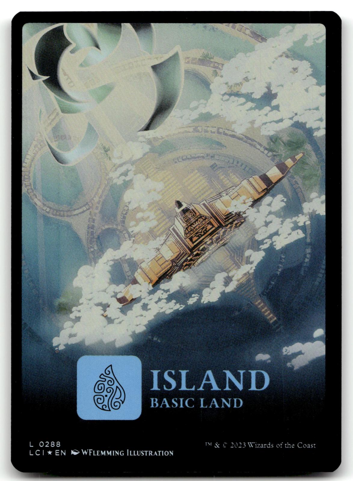 Island (0288) 288 Land The Lost Caverns of Ixalan Magic: The Gathering Foil NM