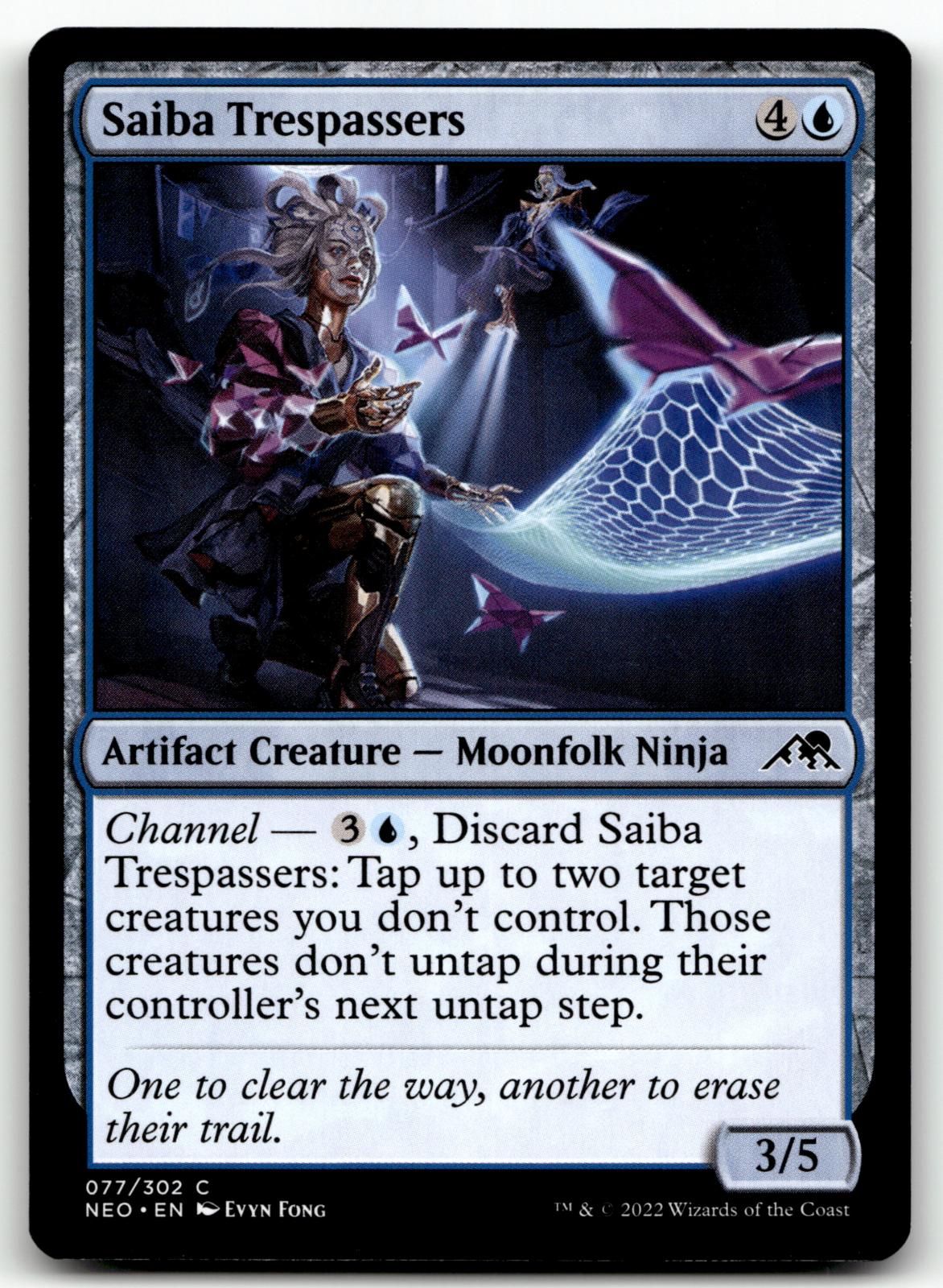 Saiba Trespassers 77 Common Kamigawa: Neon Dynasty Magic: The Gathering NM