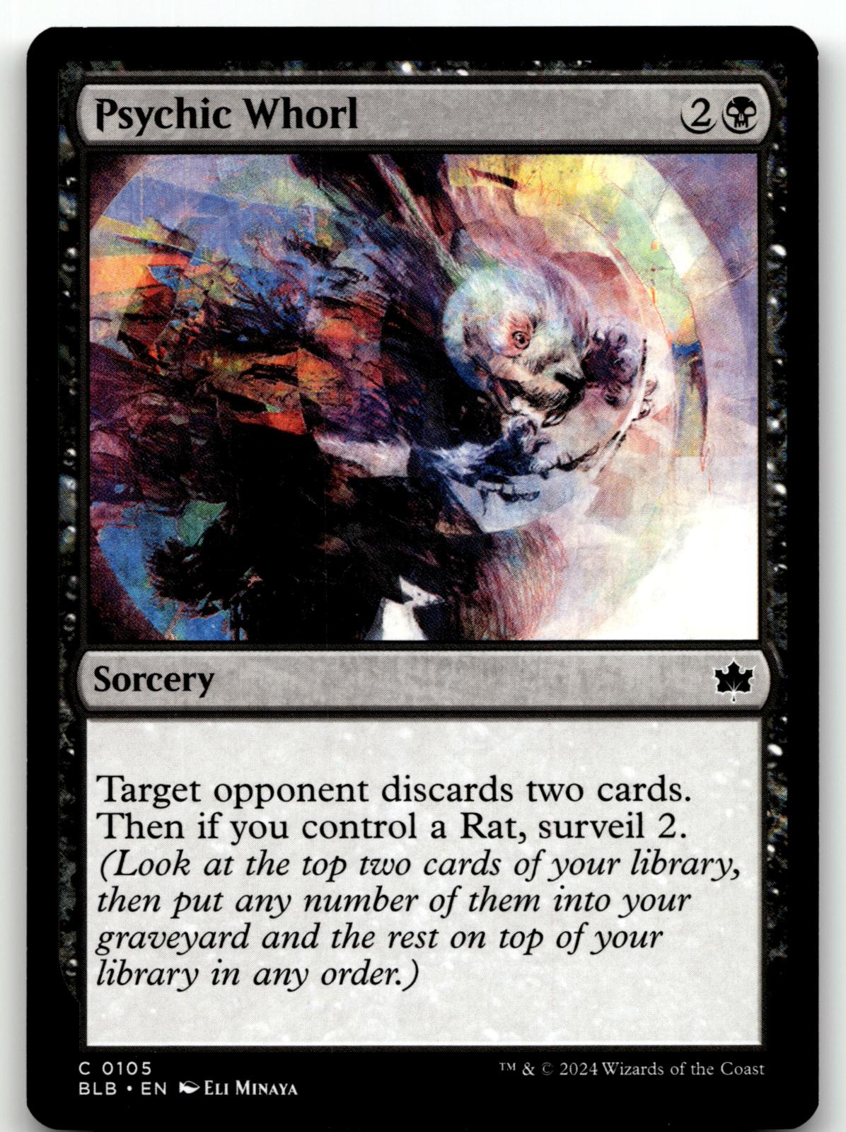Psychic Whorl 105 Common Bloomburrow Magic: The Gathering Near Mint