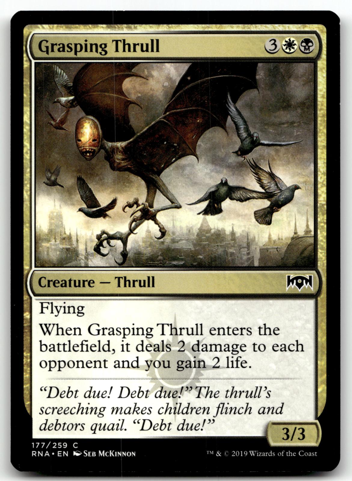 Grasping Thrull 177 Common Ravnica Allegiance Magic: The Gathering Near Mint