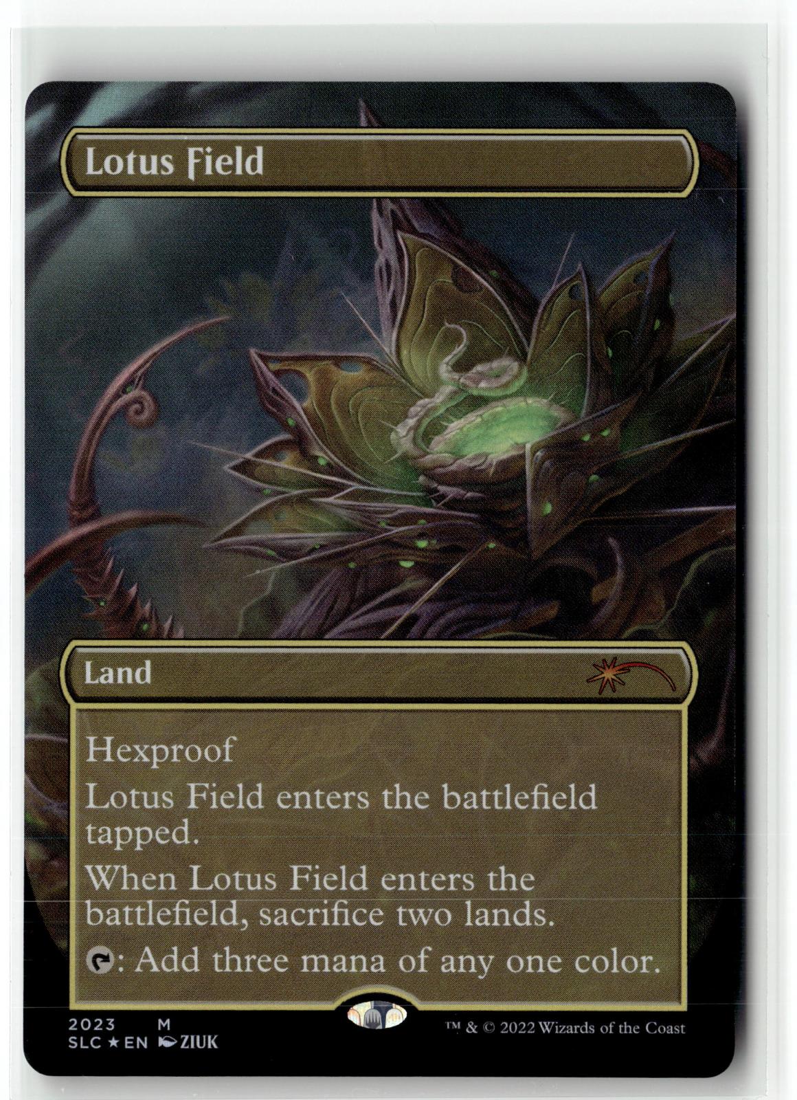 Lotus Field 2023 Rare Secret Lair Countdown Kit Magic: The Gathering Foil NM