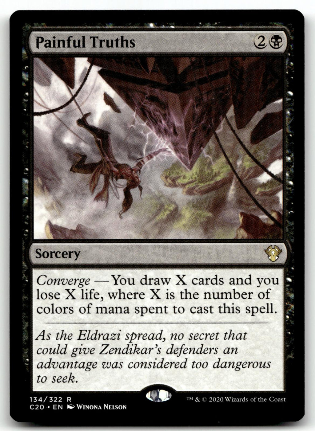 Painful Truths 134 Rare Commander 2020 Magic: The Gathering Near Mint