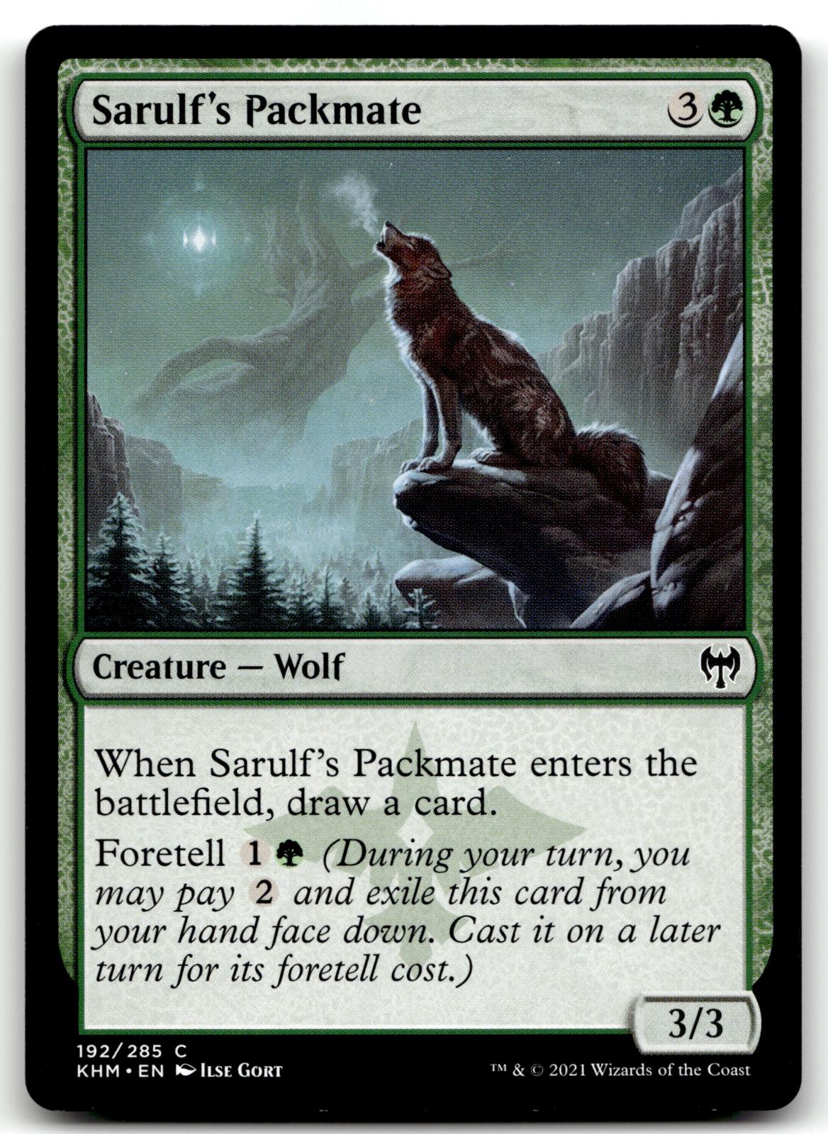 Sarulf's Packmate 192 Common Kaldheim Magic: The Gathering Near Mint