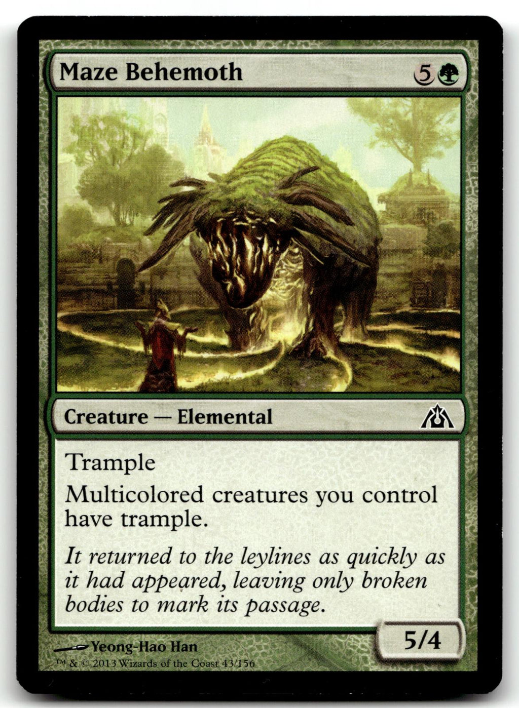 Maze Behemoth 43 Common Dragon's Maze Magic: The Gathering Near Mint