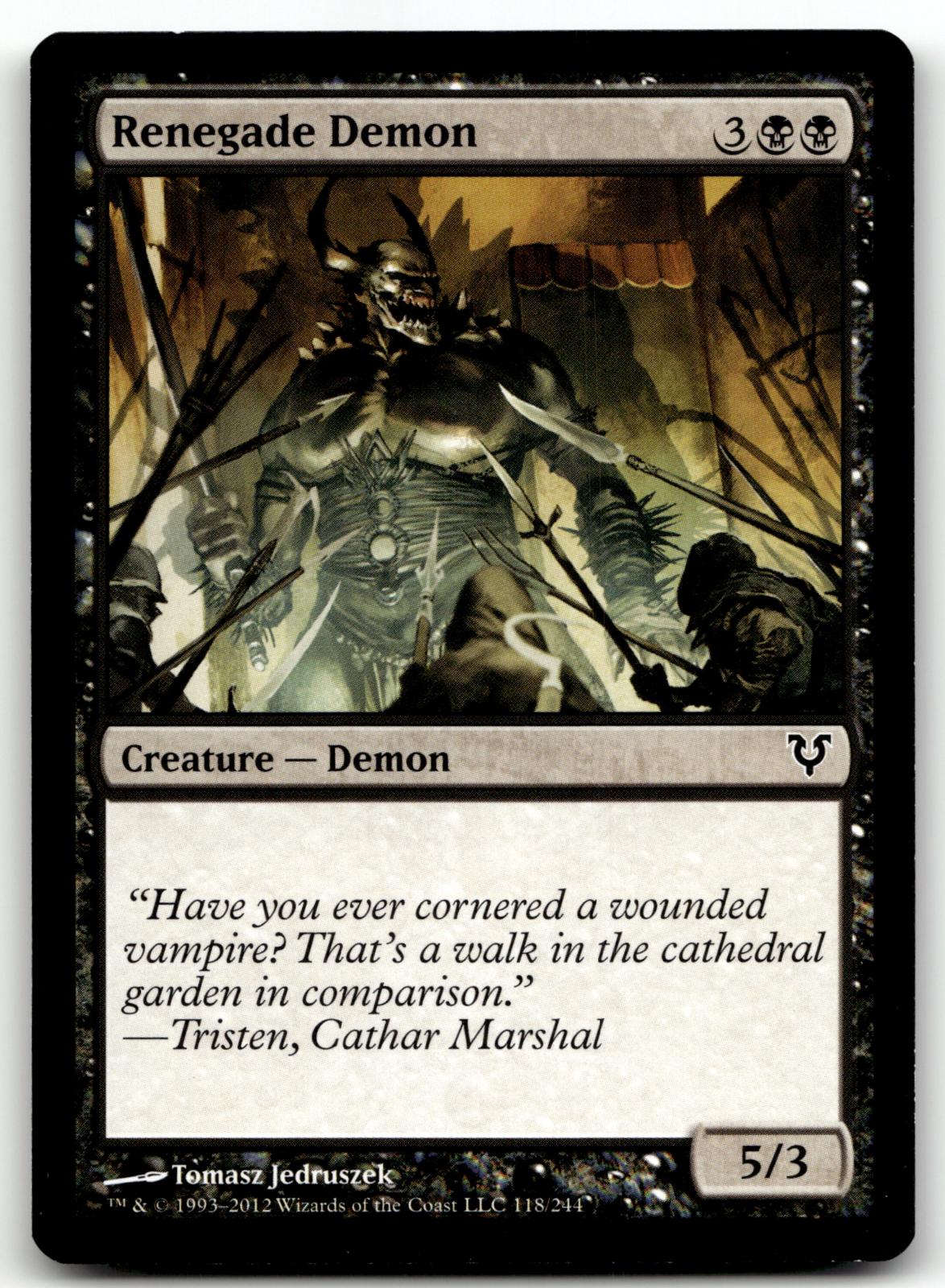 Renegade Demon 118 Common Avacyn Restored Magic: The Gathering Near Mint