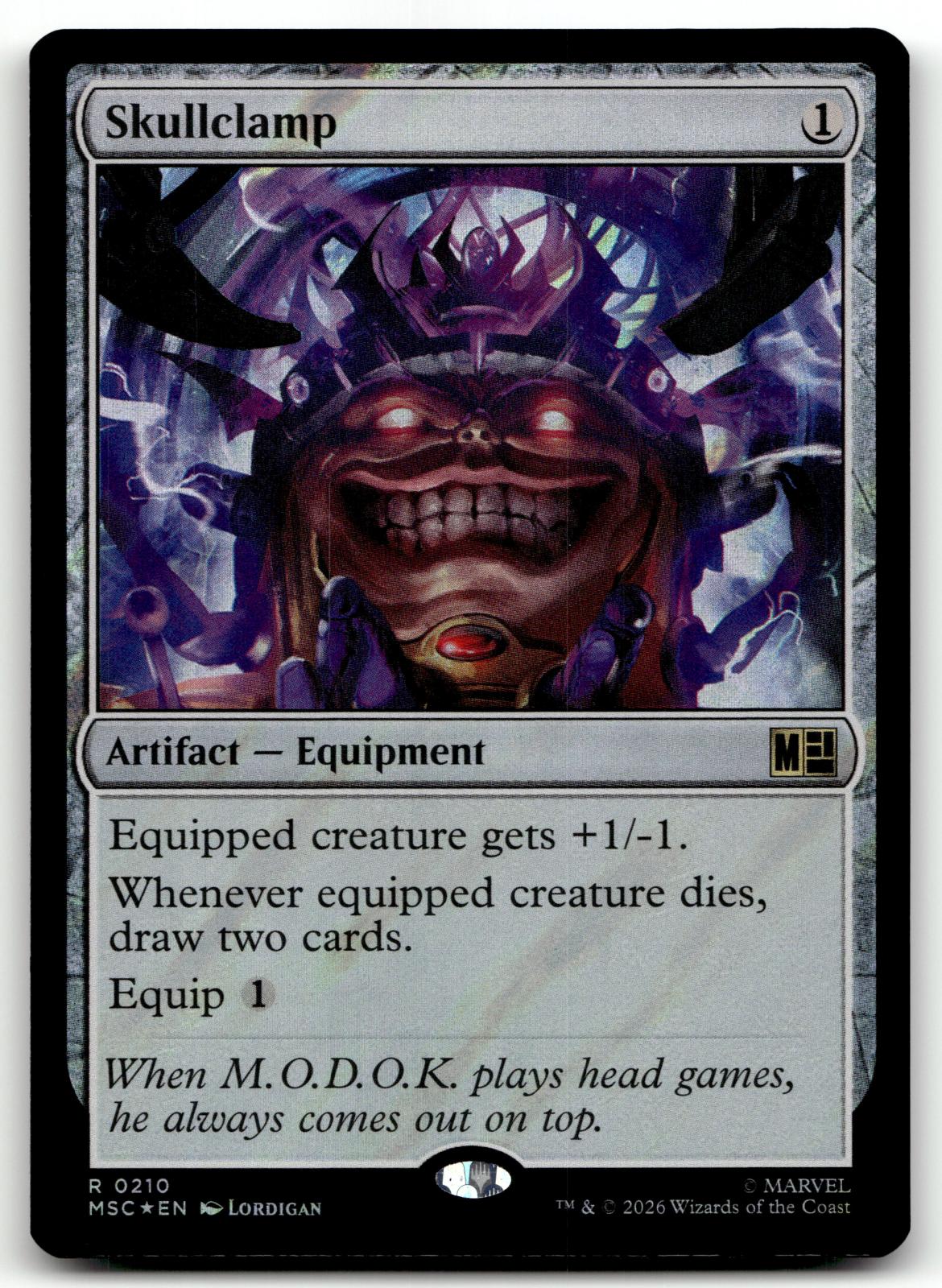 Skullclamp (Surge Foil) 210 Holo Commander: Marvel Super Heroes Magic: 