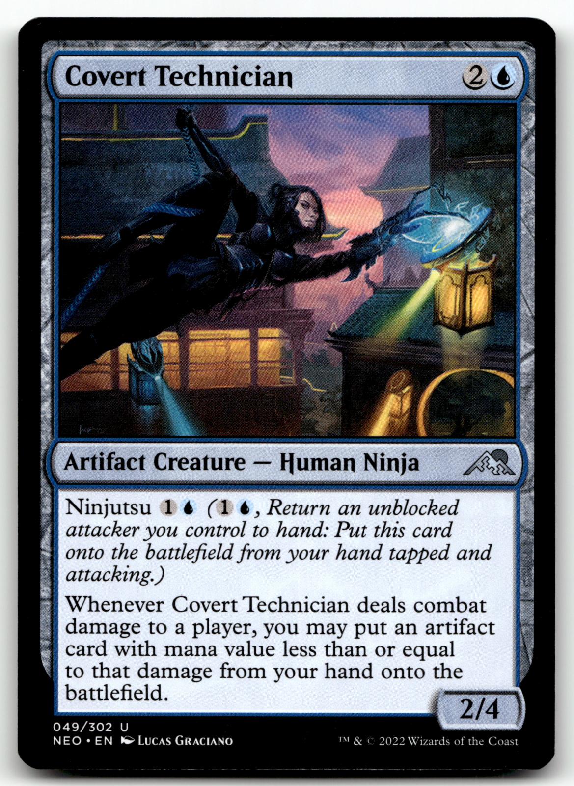 Covert Technician 49 Uncommon Kamigawa: Neon Dynasty Magic: The Gathering NM