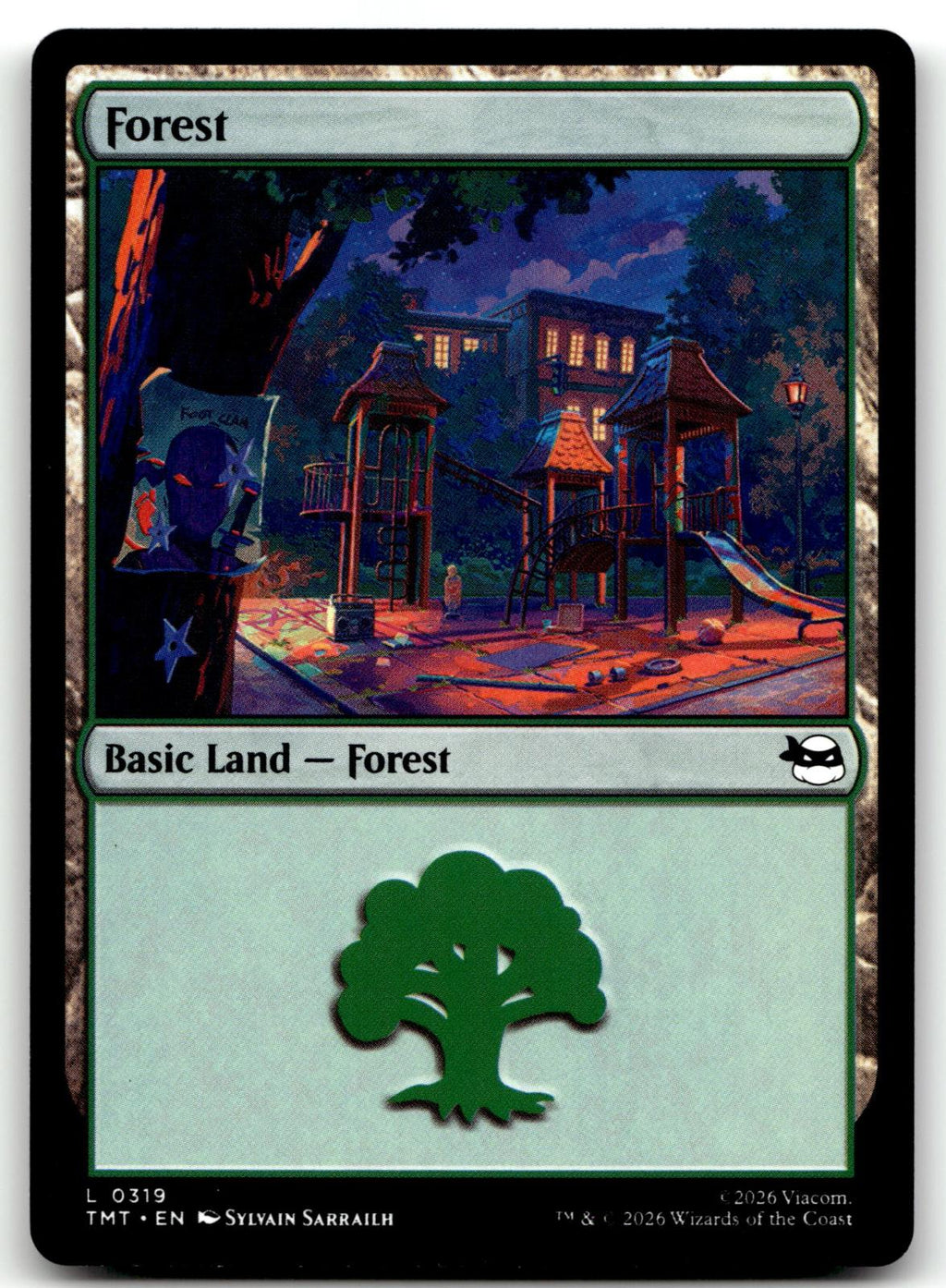 Forest (0319) 0319 Land Teenage Mutant Ninja Turtles Magic: The Gathering NM