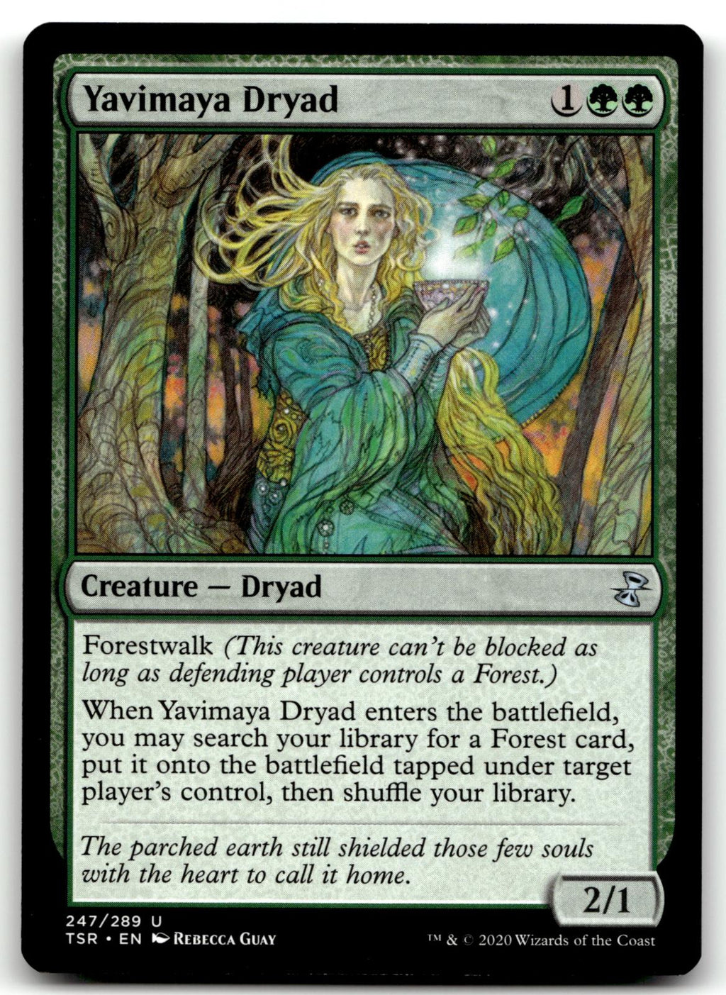 Yavimaya Dryad 247 Uncommon Time Spiral: Remastered Magic: The Gathering NM