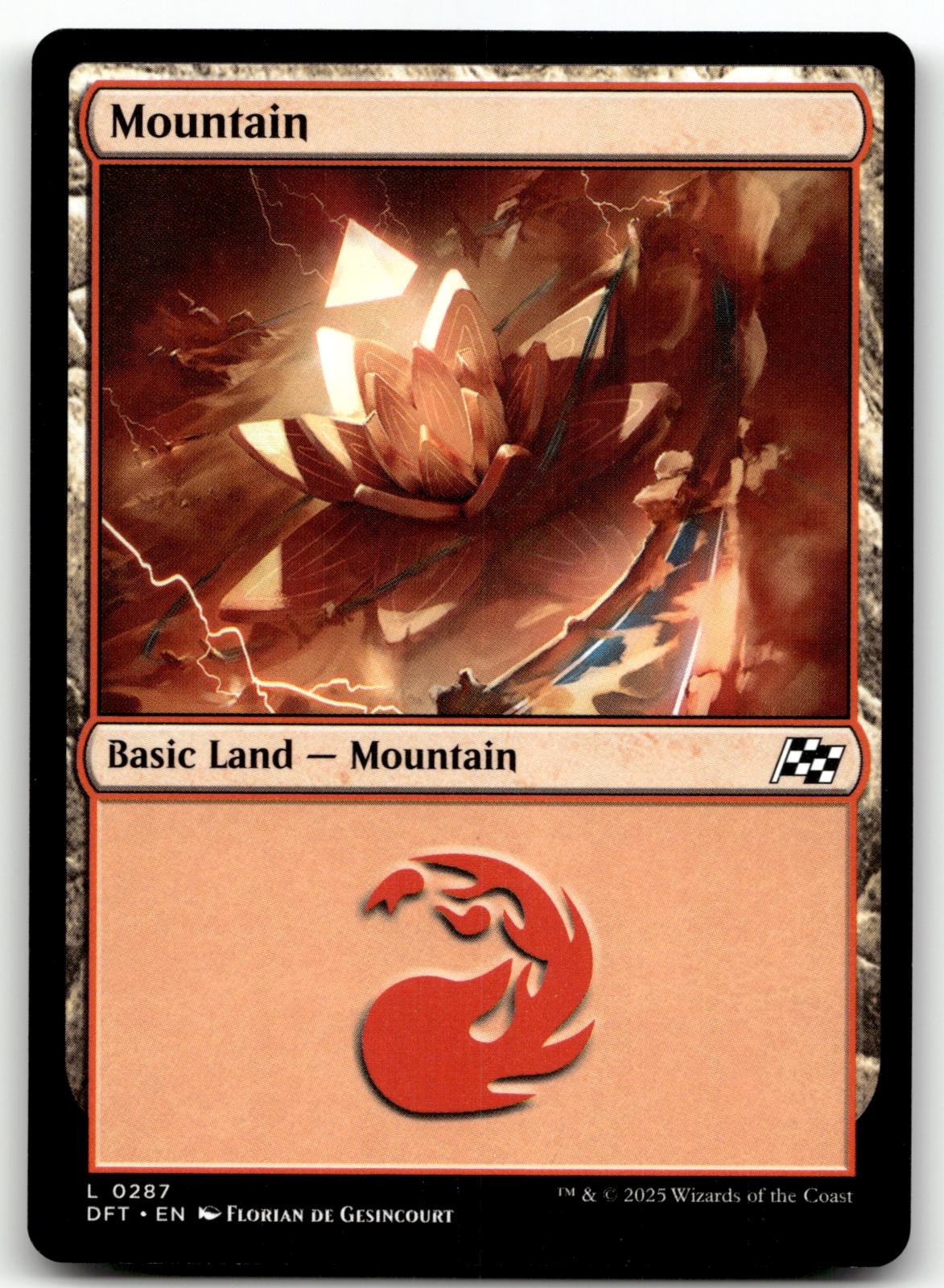 Mountain (0287) 287 Land Aetherdrift Magic: The Gathering Near Mint