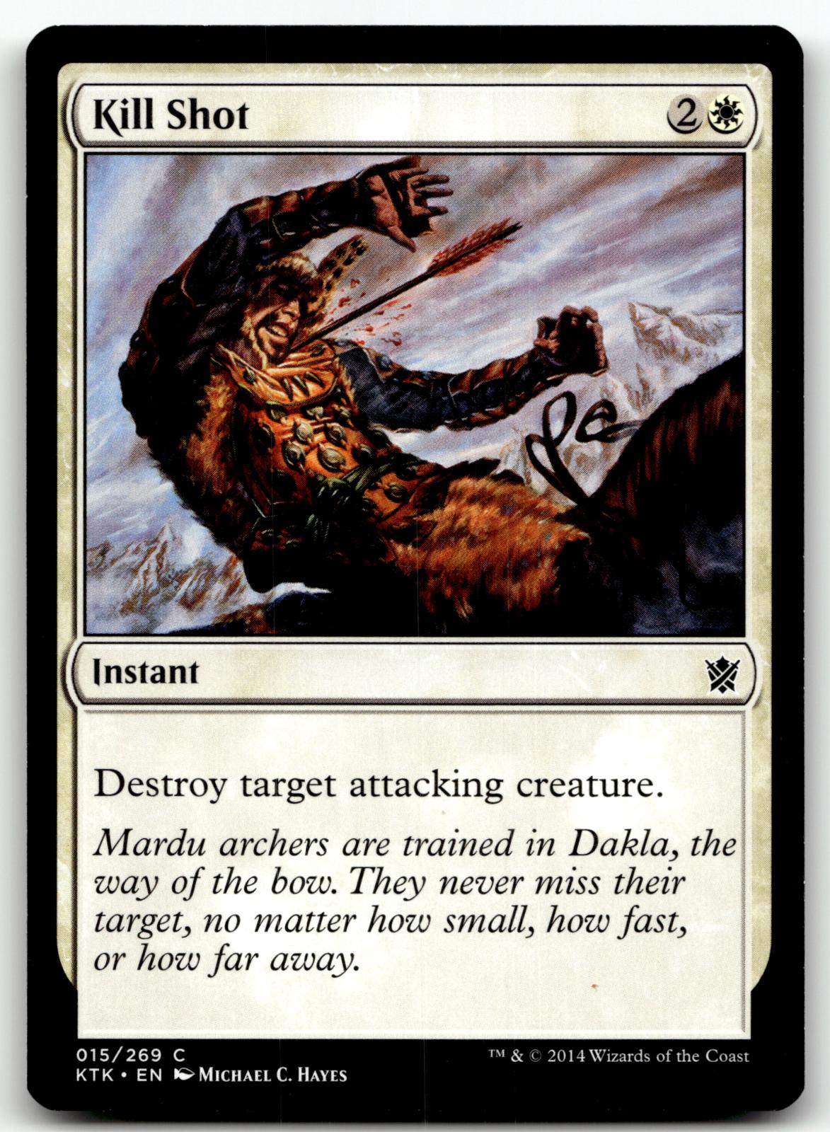 Kill Shot 15 Common Khans of Tarkir Magic: The Gathering Near Mint