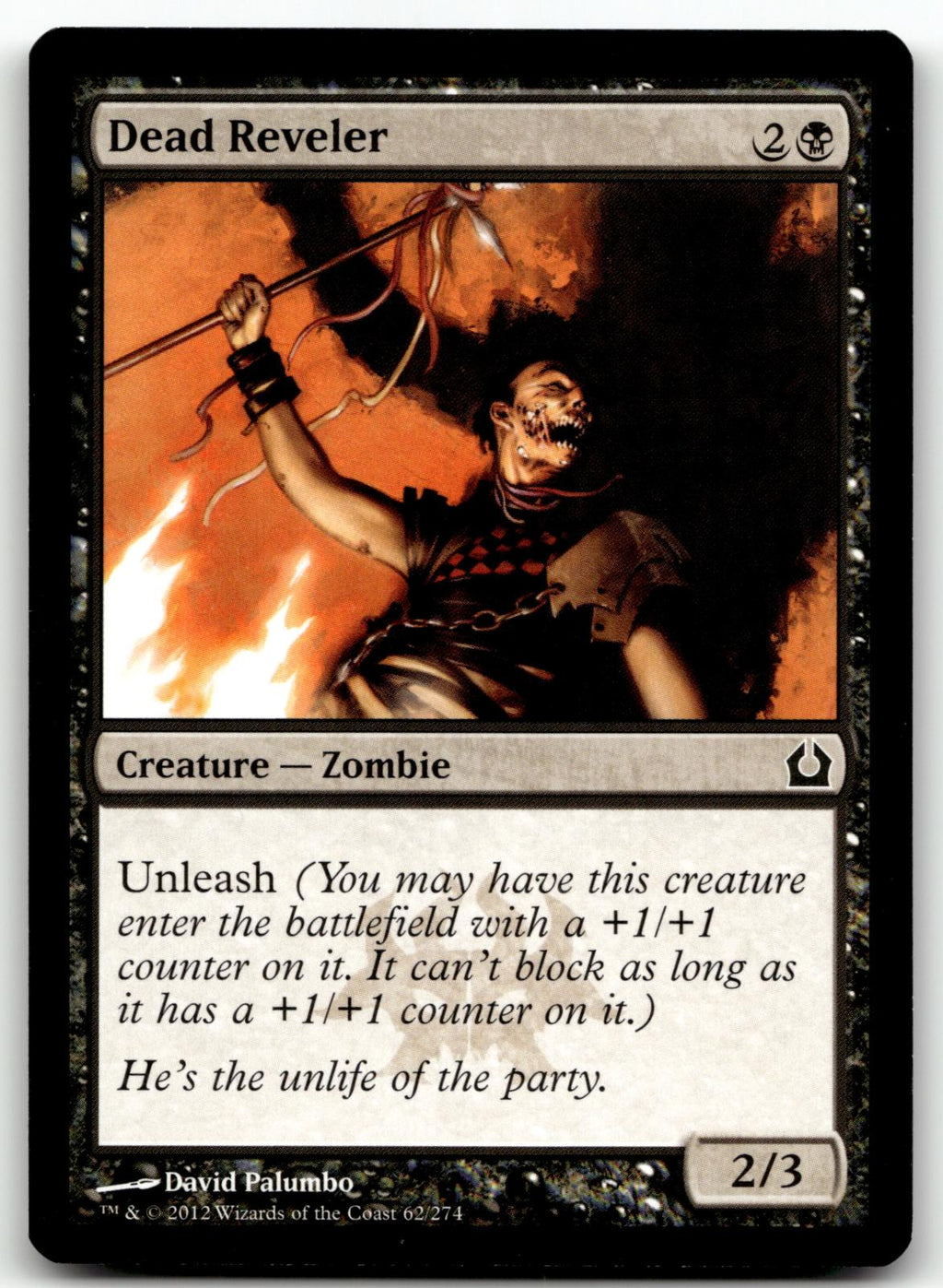 Dead Reveler 62 Common Return to Ravnica Magic: The Gathering Near Mint