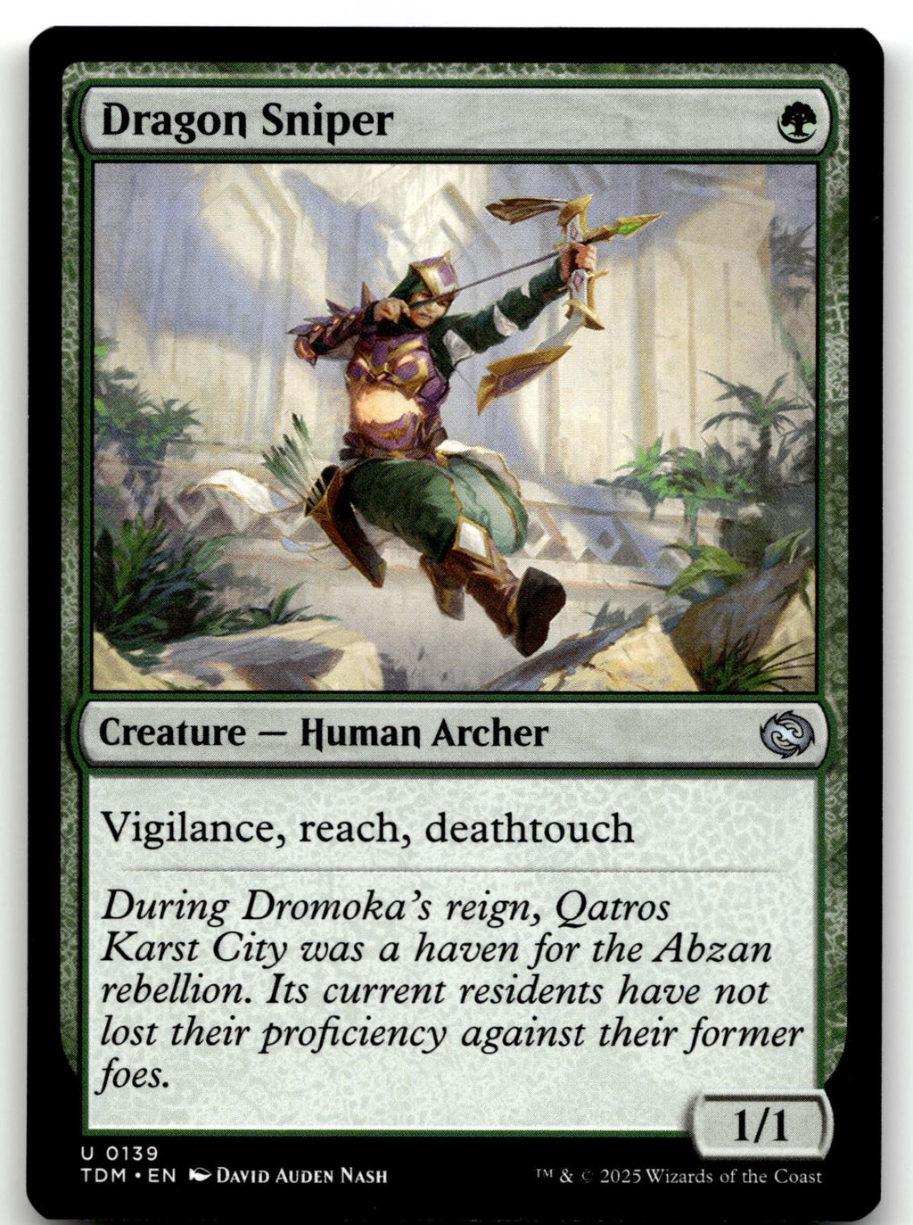 Dragon Sniper 139 Uncommon Tarkir: Dragonstorm Magic: The Gathering Near Mint