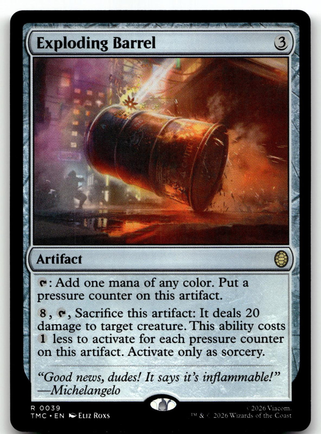 Exploding Barrel (Surge Foil) 39 Commander: Teenage Mutant Ninja Turtles Magic: