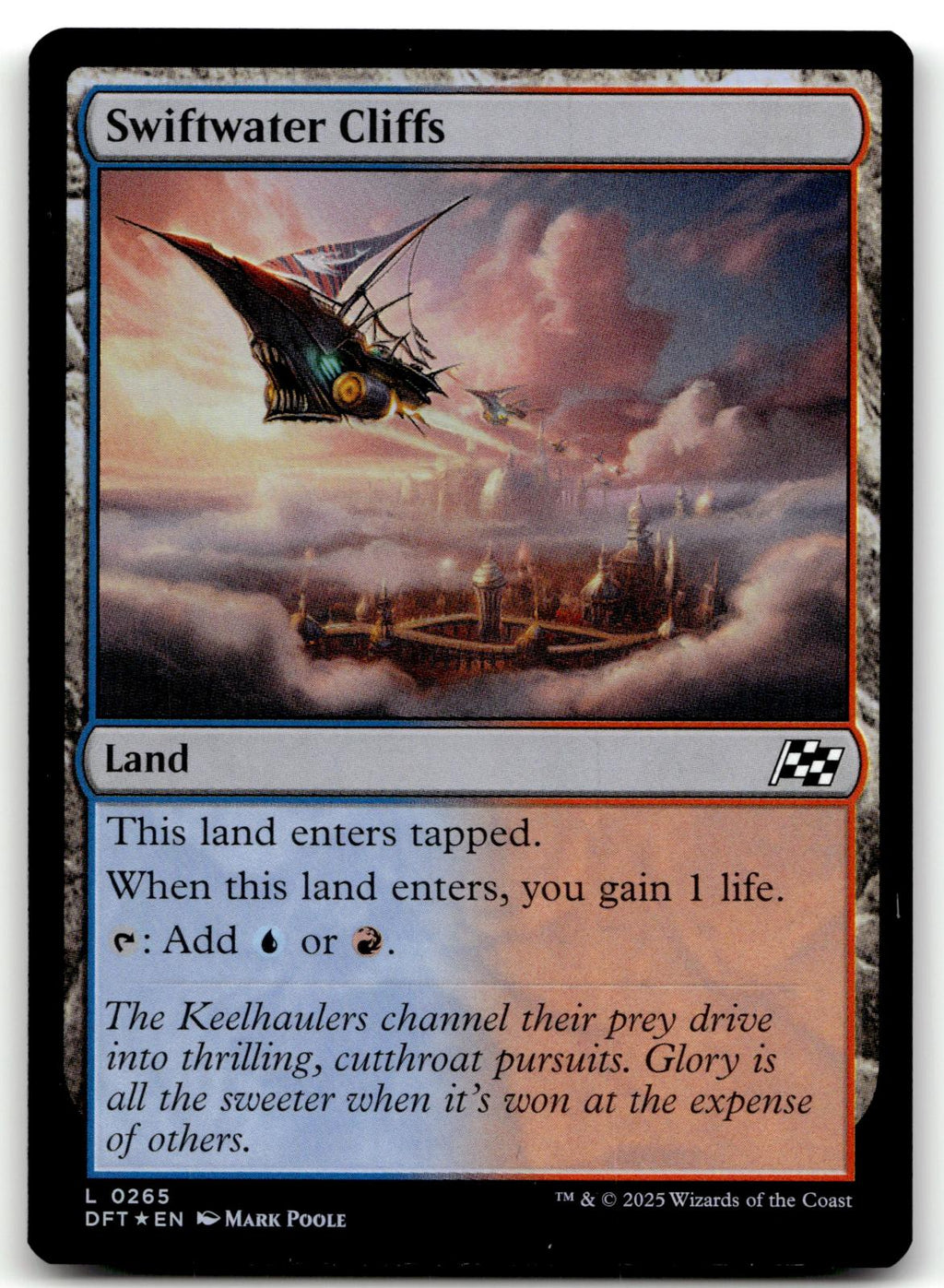 Swiftwater Cliffs 265 Land Aetherdrift Magic: The Gathering Foil Near Mint