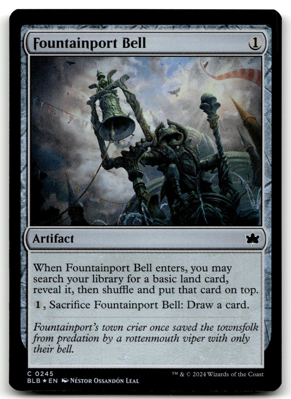 Fountainport Bell 245 Common Bloomburrow Magic: The Gathering Foil Near Mint