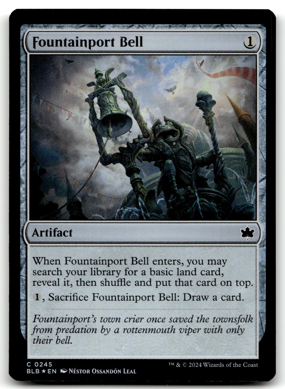 Fountainport Bell 245 Common Bloomburrow Magic: The Gathering Foil Near Mint