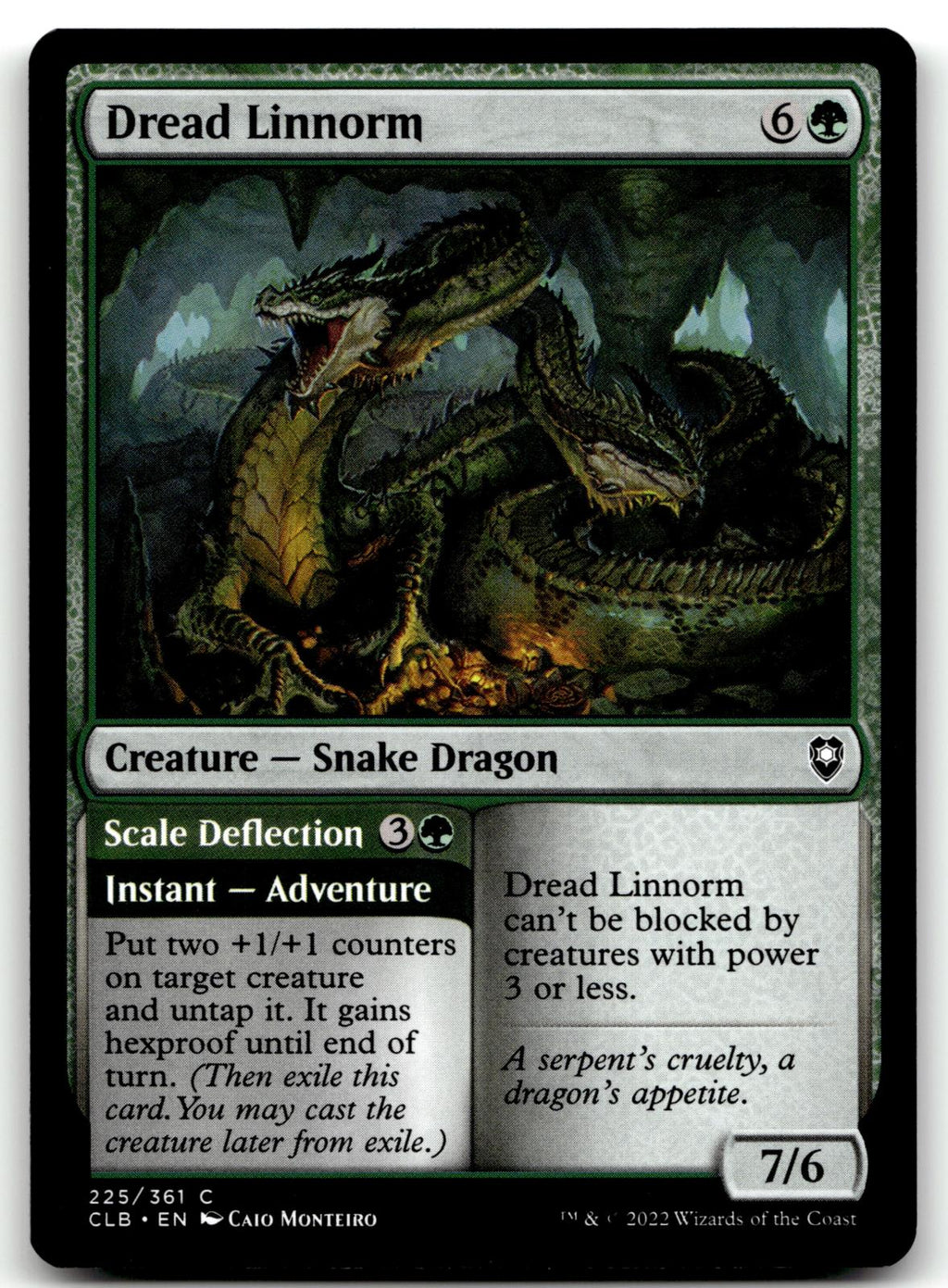 Dread Linnorm 225 Commander Legends: Battle for Baldur's Gate Magic: 