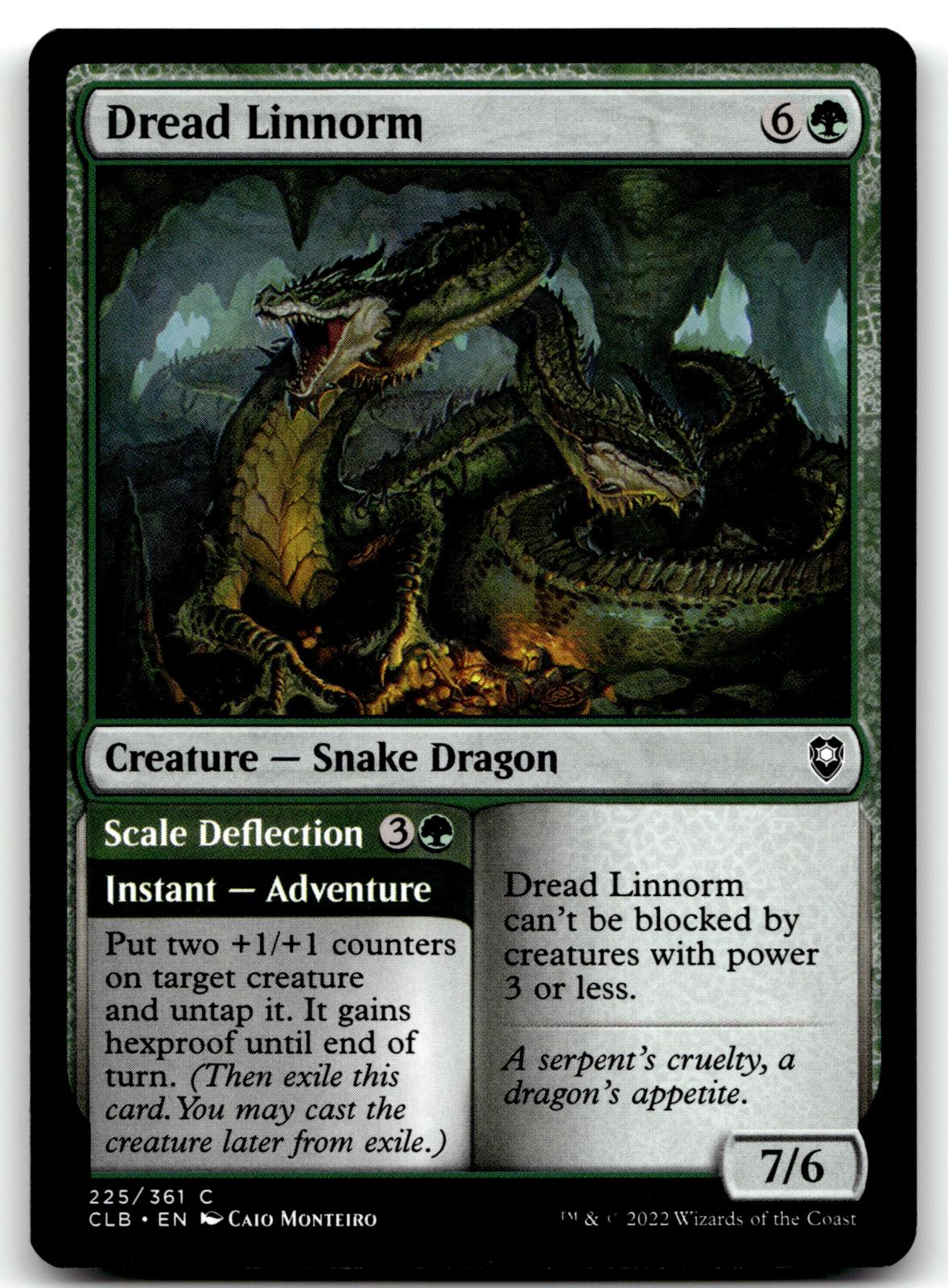 Dread Linnorm 225 Commander Legends: Battle for Baldur's Gate Magic: 