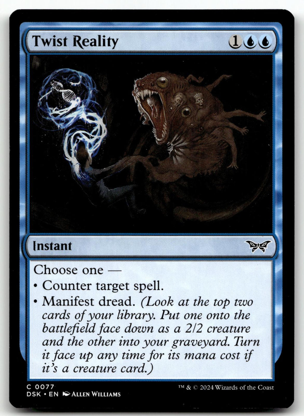 Twist Reality 77 Common Duskmourn: House of Horror Magic: The Gathering NM