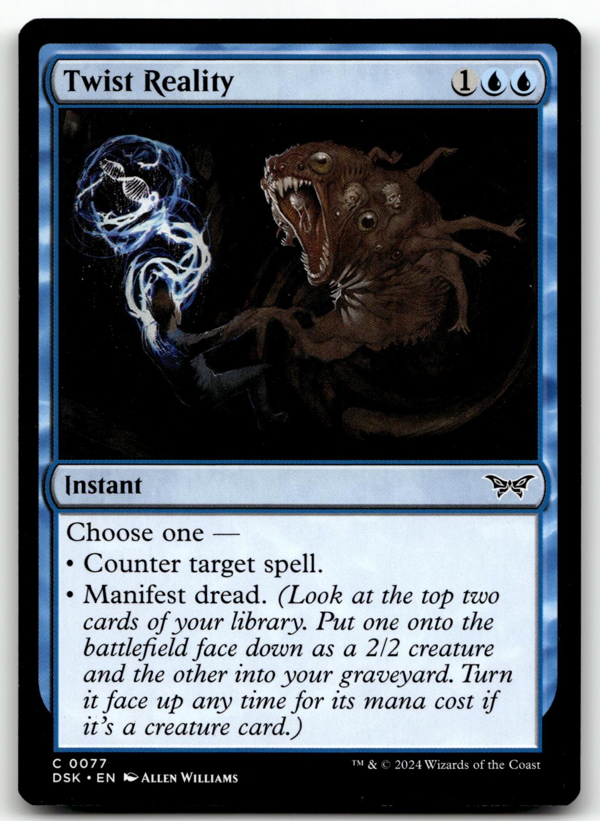 Twist Reality 77 Common Duskmourn: House of Horror Magic: The Gathering NM