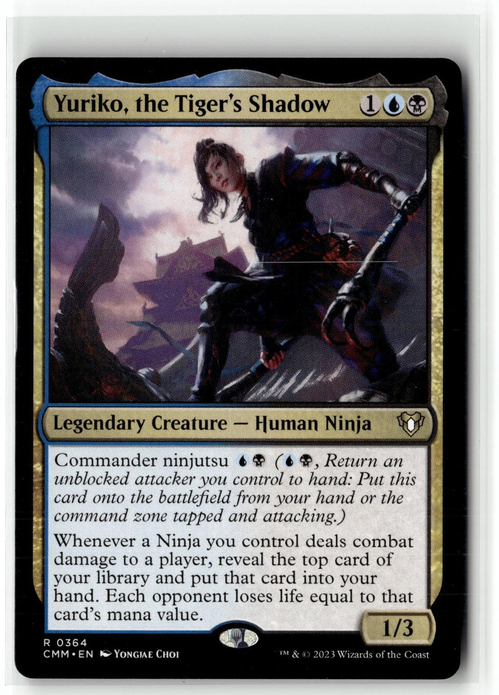 Yuriko, the Tiger's Shadow 364 Rare Commander Masters Magic: The Gathering NM