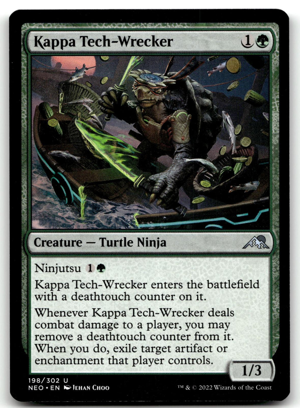 Kappa Tech-Wrecker 198 Uncommon Kamigawa: Neon Dynasty Magic: The Gathering NM