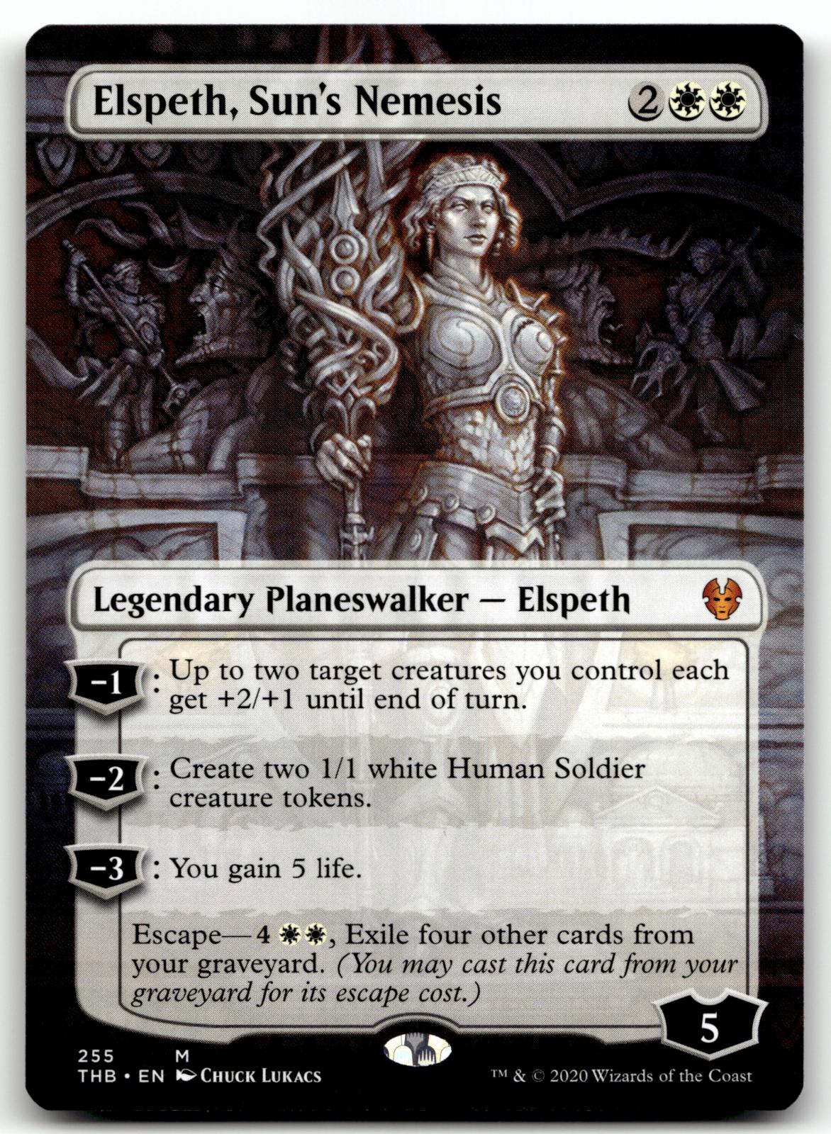 Elspeth, Sun's Nemesis (Borderless) 255 Theros Beyond Death Magic: The Gathering NM
