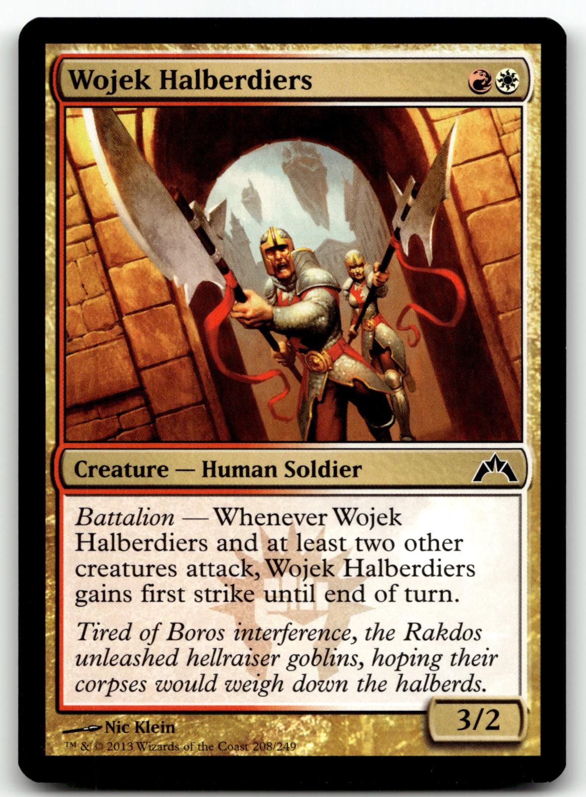 Wojek Halberdiers 208 Common Gatecrash Magic: The Gathering Near Mint