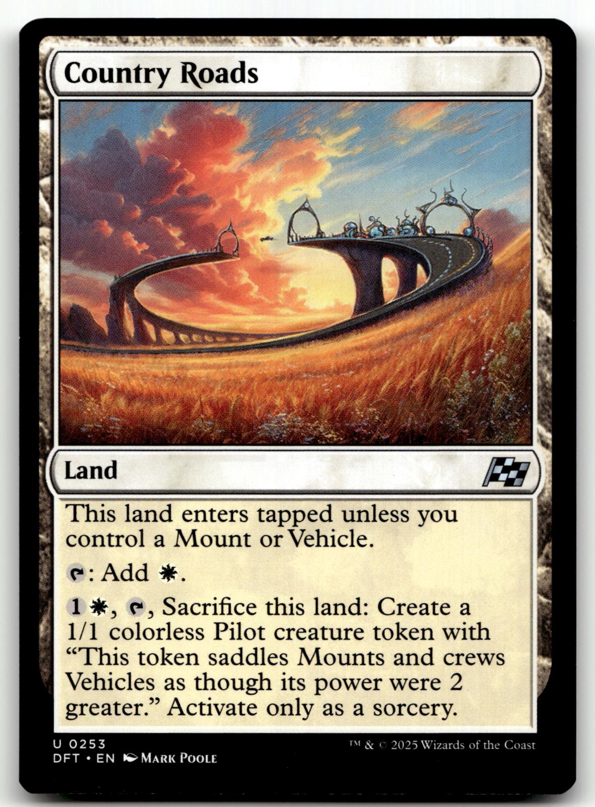 Country Roads 253 Uncommon Aetherdrift Magic: The Gathering Near Mint