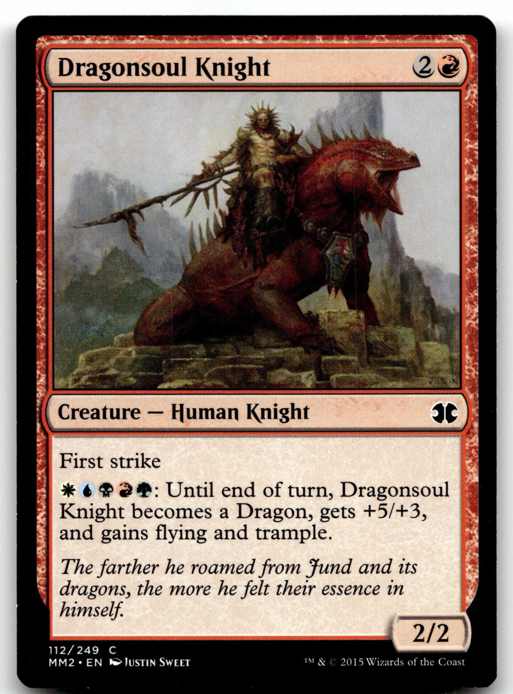 Dragonsoul Knight 112 Common Modern Masters 2015 Magic: The Gathering Near Mint