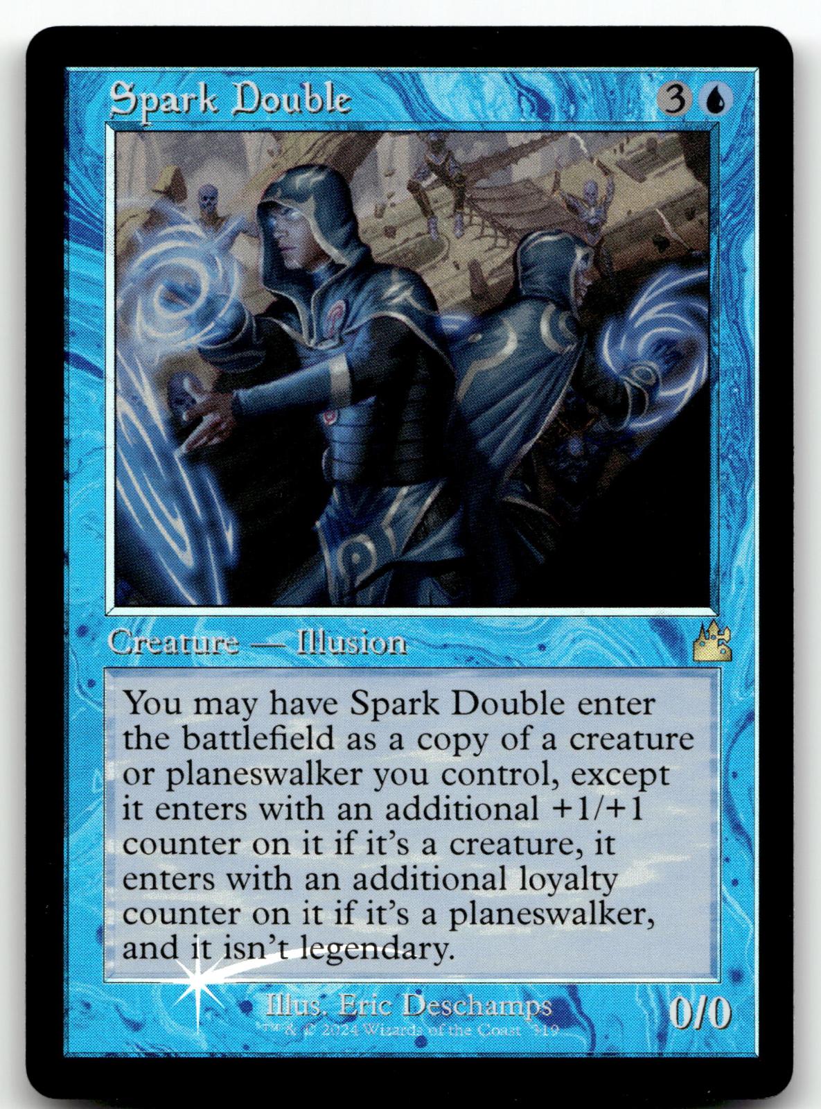 Spark Double (Retro Frame) (Serial Numbered) 319 Ravnica Remastered 