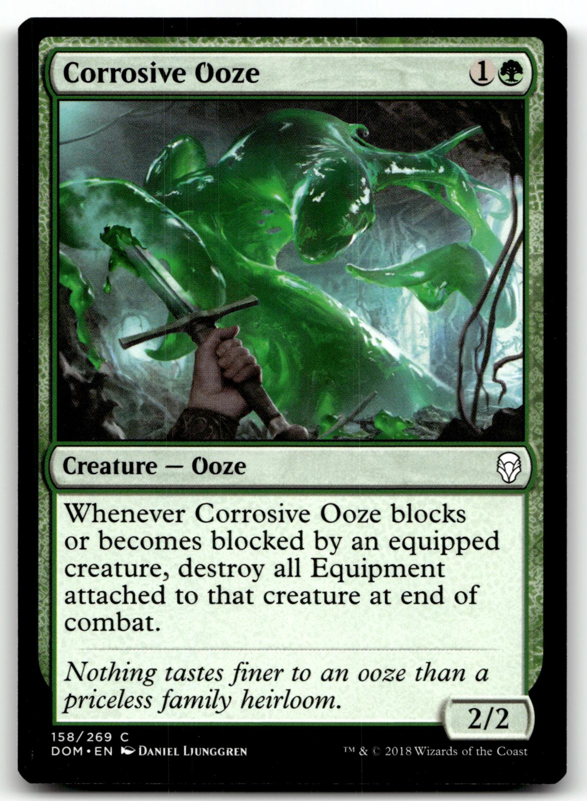 Corrosive Ooze 158 Common Dominaria Magic: The Gathering Near Mint
