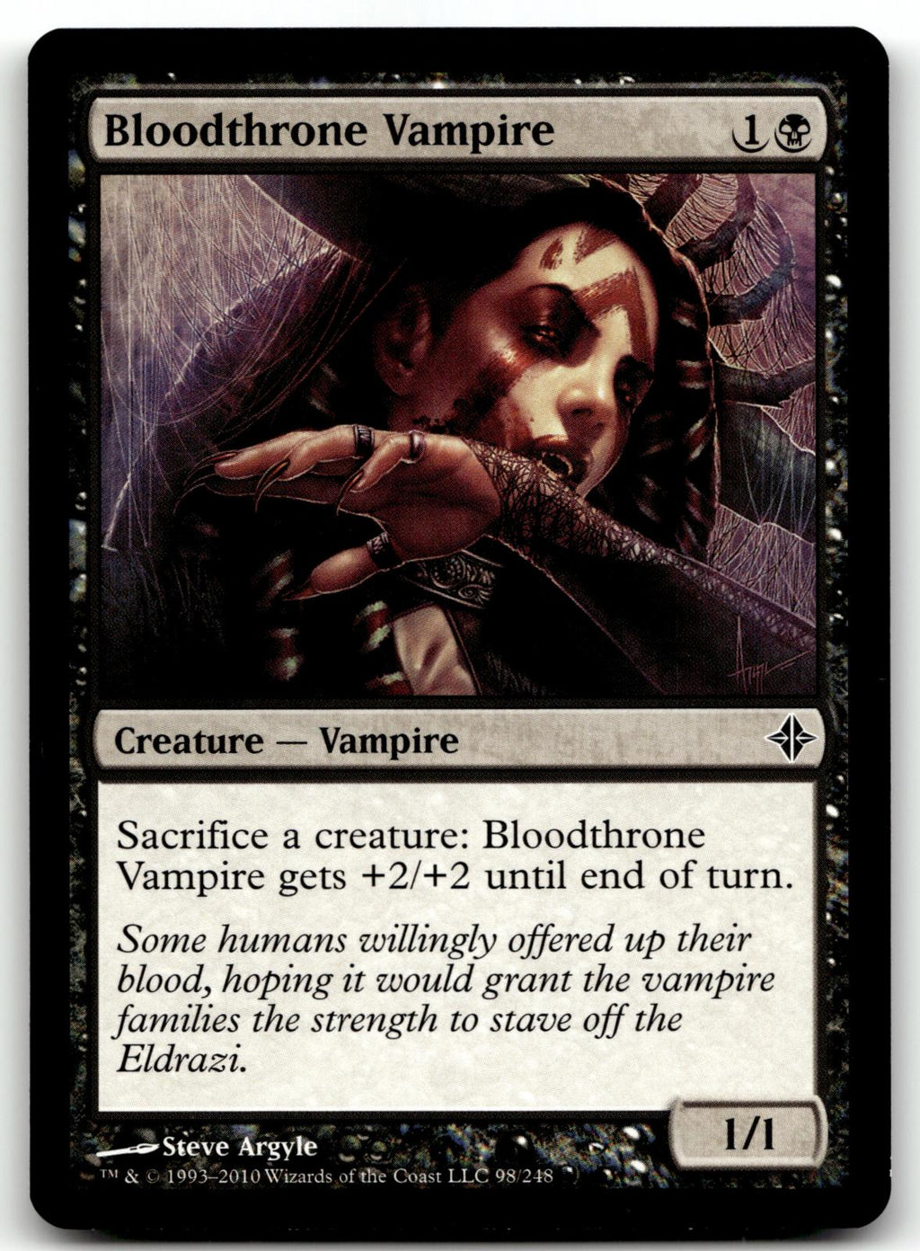 Bloodthrone Vampire 98 Common Rise of the Eldrazi Magic: The Gathering Near Mint