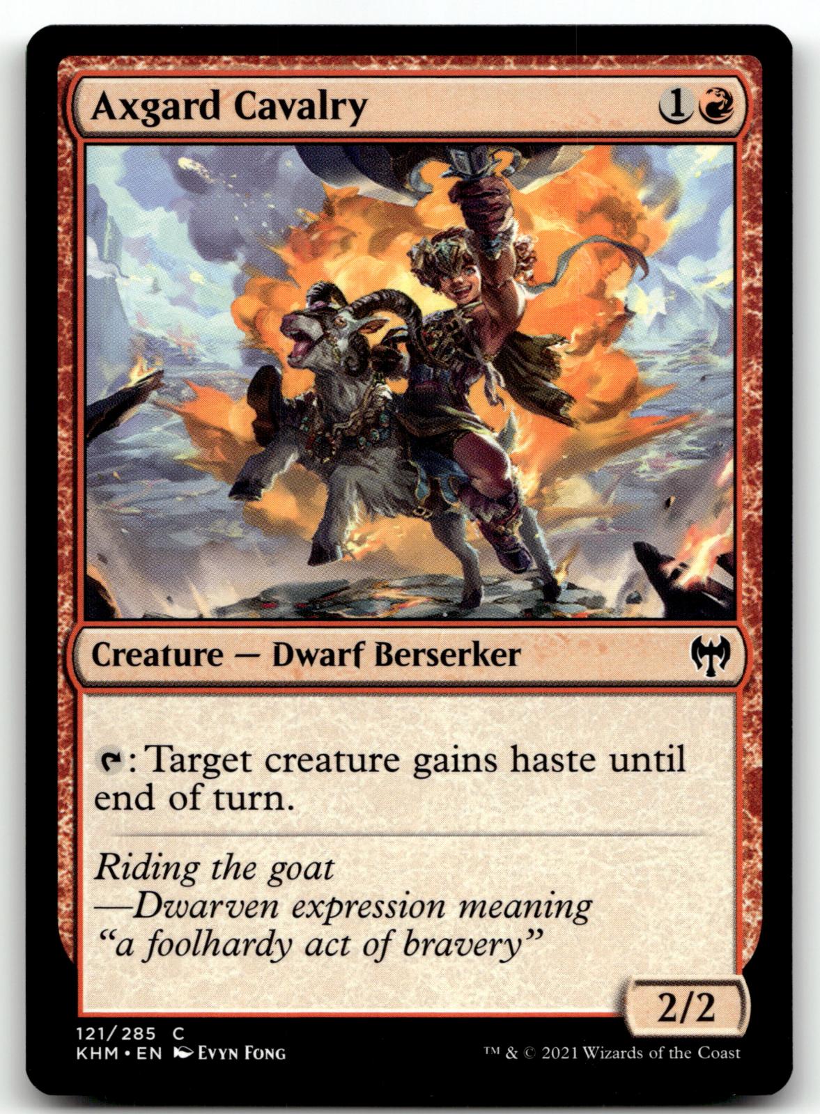 Axgard Cavalry 121 Common Kaldheim Magic: The Gathering Near Mint