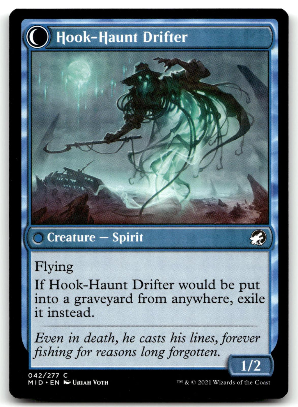 Baithook Angler 42 Common Innistrad: Midnight Hunt Magic: The Gathering NM