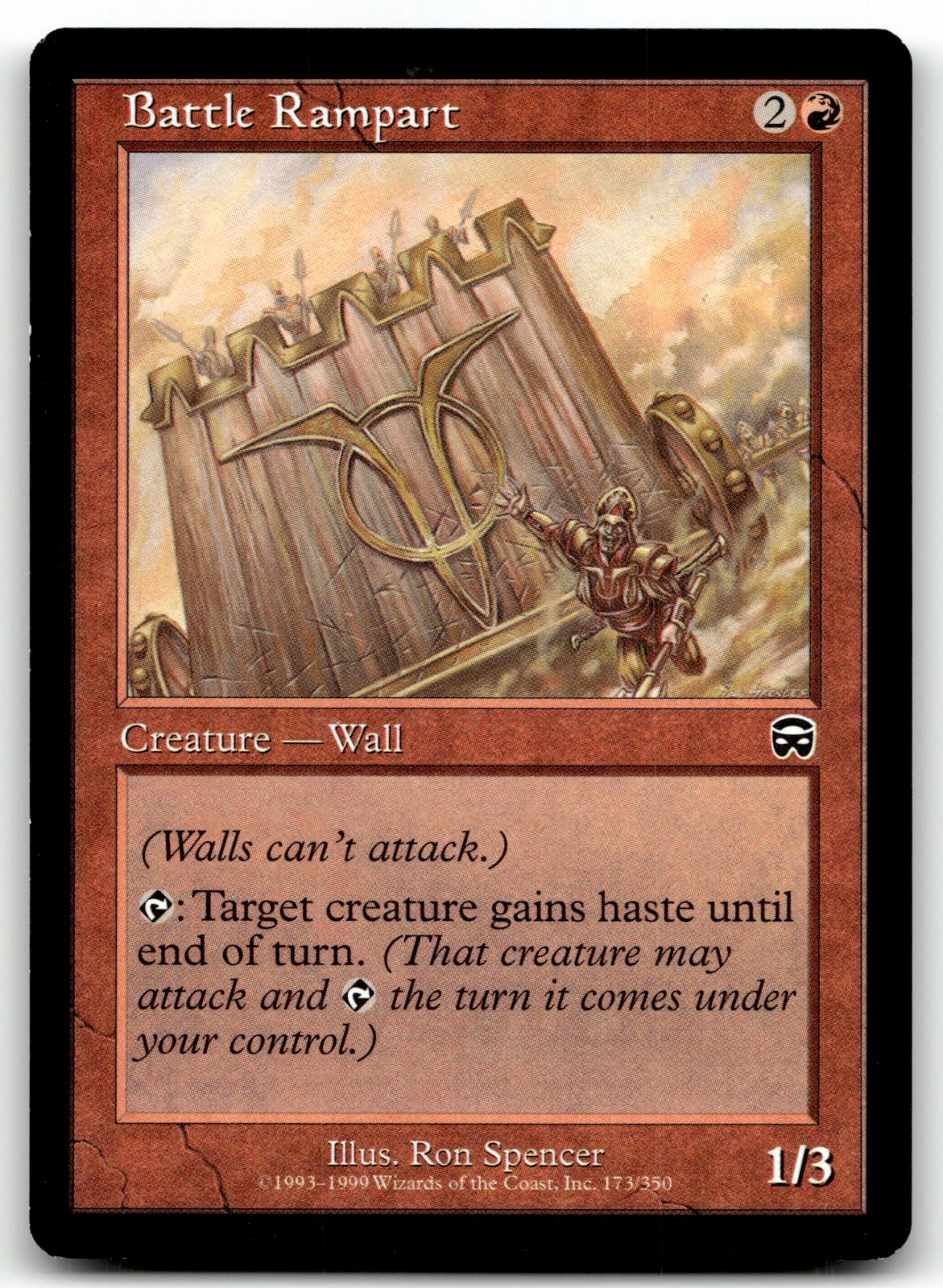 Battle Rampart 173 Common Mercadian Masques Magic: The Gathering Near Mint