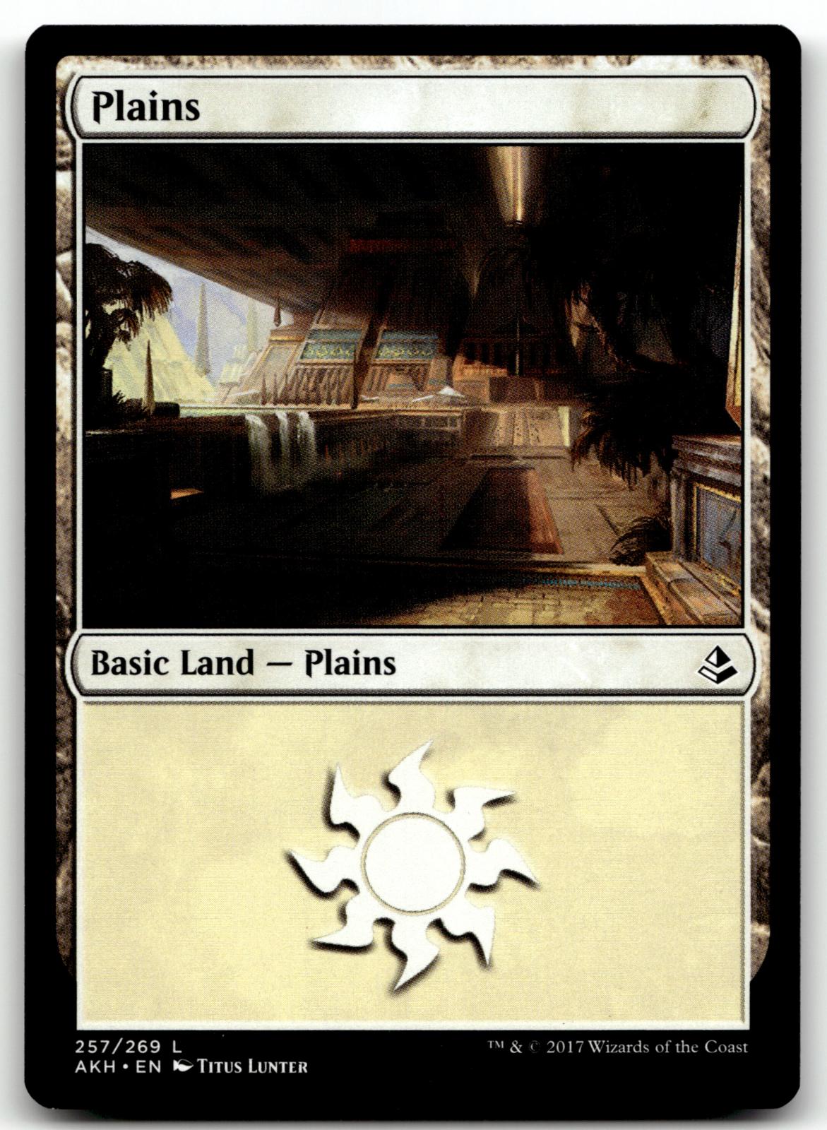 Plains (257) 257 Land Amonkhet Magic: The Gathering Near Mint