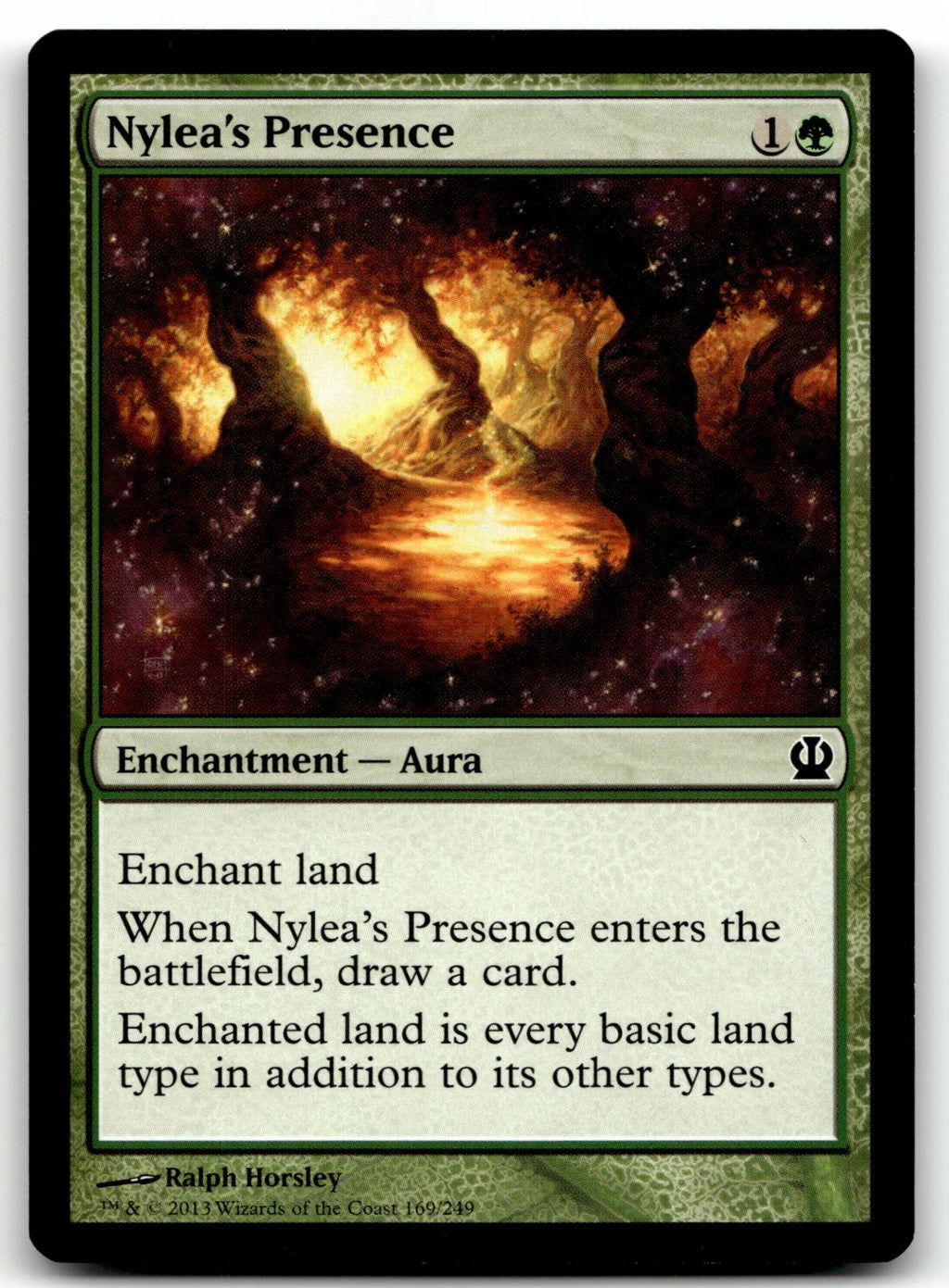 Nylea's Presence 169 Common Theros Magic: The Gathering Near Mint